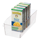 Clear storage bin with handles 36.2 x 14.6 cm – Oggi