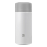 ZWILLING Insulated Bottle with Tea and Fruit Infuser, White-Grey, 420 ml