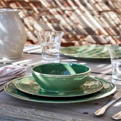 Costa Nova Fontana Green Stoneware Salad Plate 22.9cm