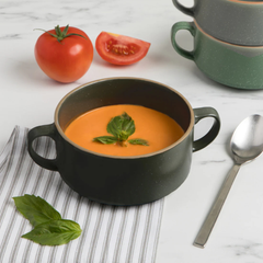 Black Stoneware Bowl with Handles 591 ml – Now Designs