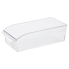 Transparent storage bin with handles 30.5 x 14.6 cm – Oggi