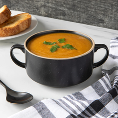 Black Stoneware Bowl with Handles 591 ml – Now Designs