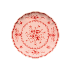 Vila pink and red bread plate 17 cm