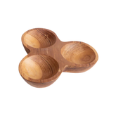 3-Compartment Teak Wood Bowl - Crusoe