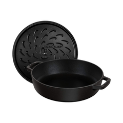 Round black cast iron braiser 3.7 L – Staub